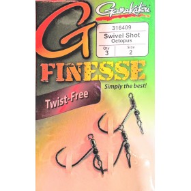 Gamakatsu G Finesse Swivel Shot Octopus Hook - 3 Pack Gamakatsu G Finesse Swivel Shot Octopus Hook - 3 Pack